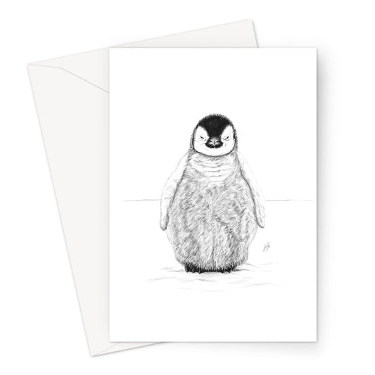 Baby Penguin Large Christmas Card Greeting Card