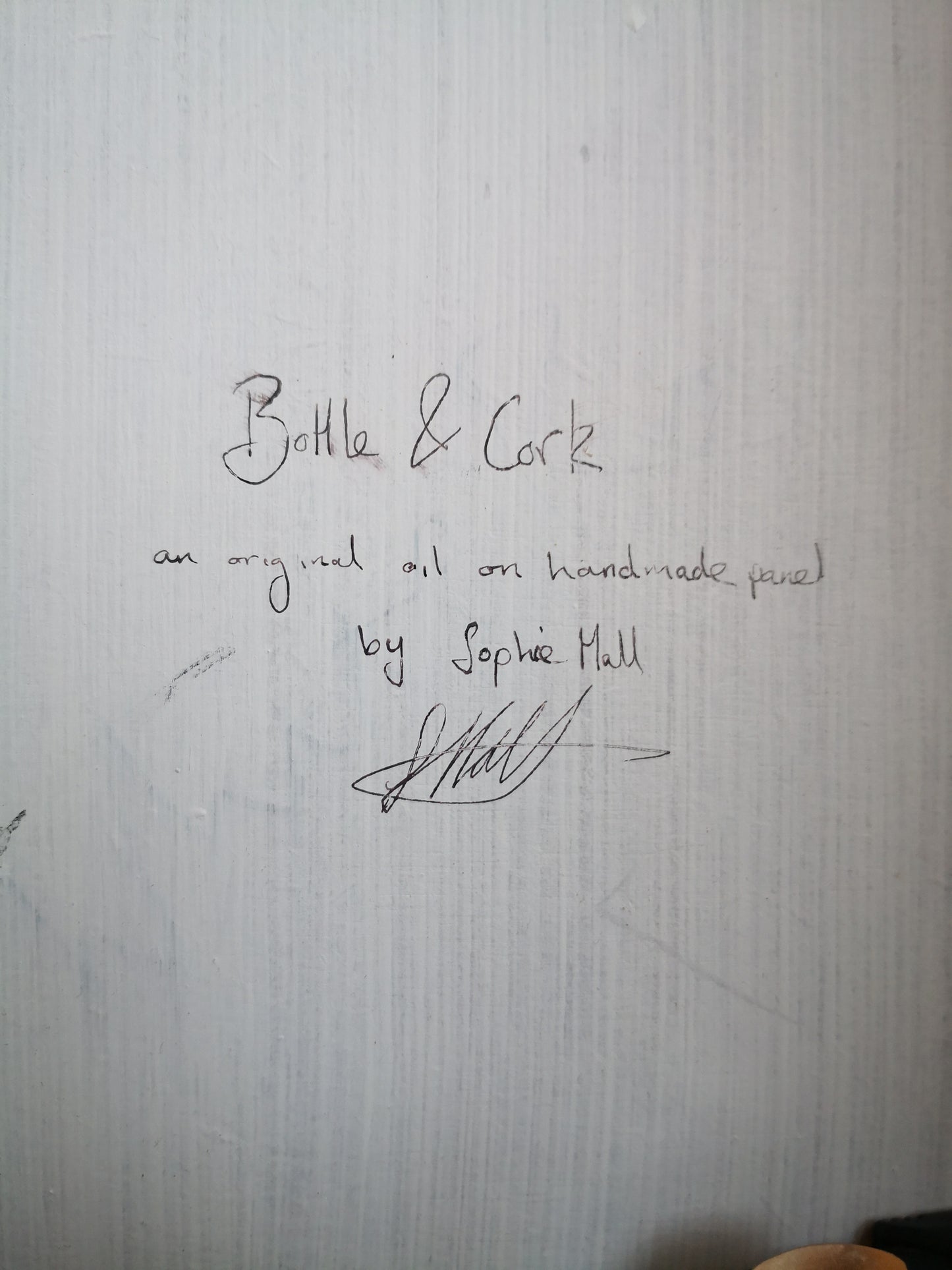 Bottle and Cork Oil Painting