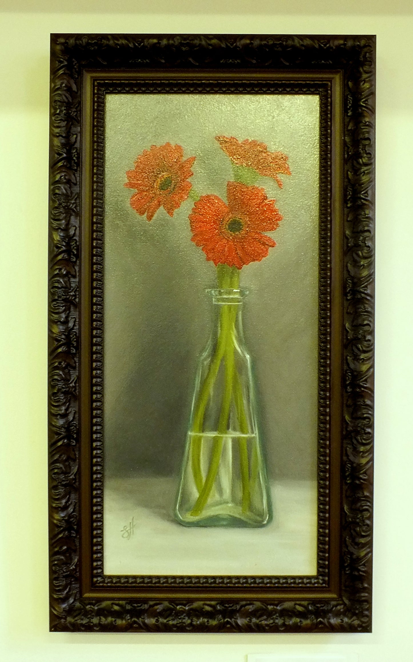 Red Gerberas Oil Painting