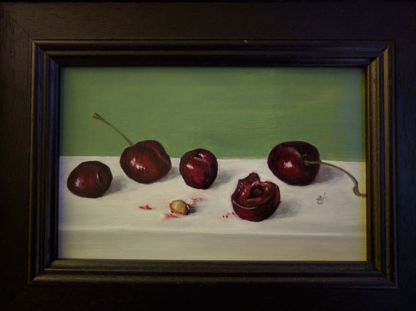 Wild Cherries Oil Painting